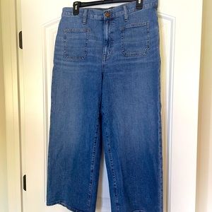 Madewell size 31 wide leg crop EUC